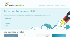 Desktop Screenshot of marketing-en-ligne.net